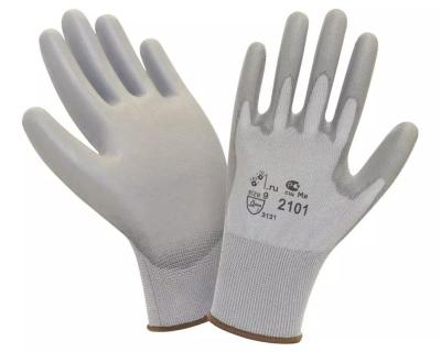 中国 Polyester Antistatic Gloves Pu Dots Carbon Fiber Cleanroom Esd Gloves For Electronic Factory 販売のため