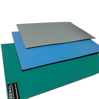 중국 Blue Black Grey Green ESD Rubber Mat For Electronic Assembly 120cm X 90cm 판매용