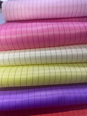 China Anti-Static 5mm Grid ESD 99% Polyester Antistatic Fabric For Industry Workwear for sale