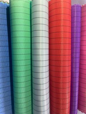 China ESD Antistatic Polyester Fabric Cleanroom Polyester Grid ESD Fabric 0.5cm Pitch Grid for sale