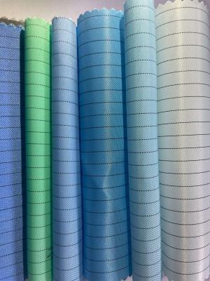 China Polyester Mesh Strip Grid Carbon Cloth Anti Static Conductive Cleanroom Textile Clean Room Cloth Antistatic ESD Fabric Te koop