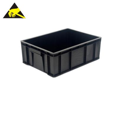 China Recyclable Packaging Equipment ESD Tote Antistatic Storage Box Esd Pcb Trays For Electronic Workshops for sale