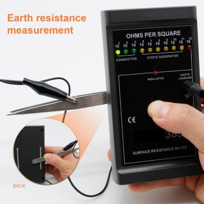 중국 검은 가지고 다닐 수 있는 ESD 손목 스트랩 시험기 정전기 검출 모니터 판매용