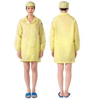 China Todo clasifica el traje de trabajo de la ropa del recinto limpio de encargo estático anti del trapo sin pelusa en venta