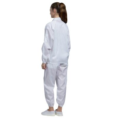 China Waterproof Anti Static Coverall ESD Lint Free Reusable clean room overall for sale