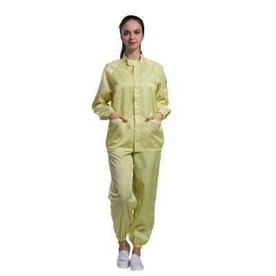 China Cleanroom Elastic Cuff Anti Static Garments OEM ESD Safe Clothing for sale