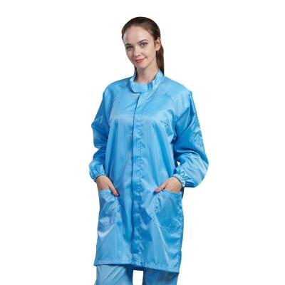 China Anti blusa estática do ESD dos vestuários DG001 para a sala de limpeza industrial à venda