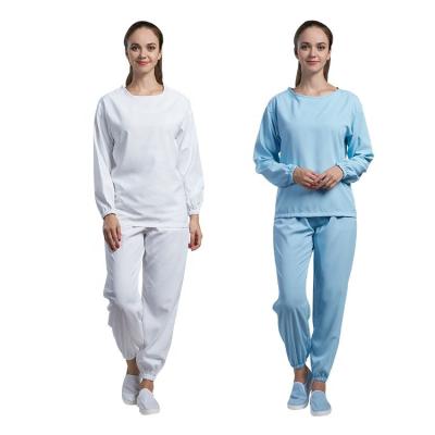 China La ropa estática anti quirúrgica del hospital usada de largo envuelve el vestido blanco del algodón en venta