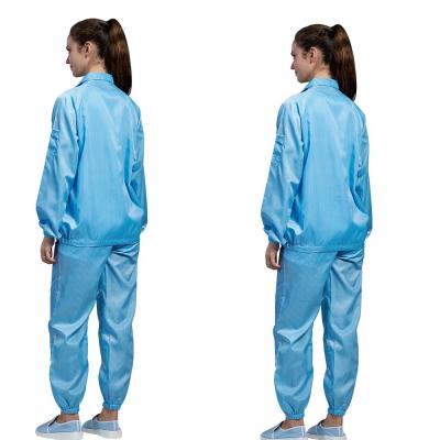 China Summer Electronic Anti Static Suit ESD Cleanroom Sterile Lab Coat for sale