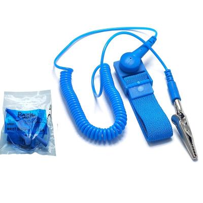 Chine Bracelet statique élastique en nylon conducteur de bande de poignet d'ESD anti fondant la corde à vendre