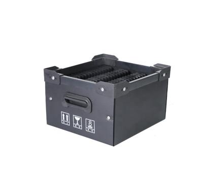 China Black Waterproof ESD Plastic Container Box SMD Reel Storage Tape Holder for sale