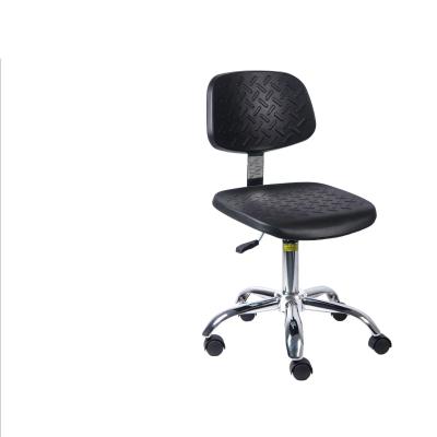 China School Computer PU Anti Static Lab Chair Adjustable PU Foam With Wheels for sale