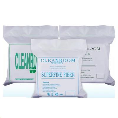 China dustproof Lint Free Cleanroom Microfiber Wiper Cleaning Glasses for sale