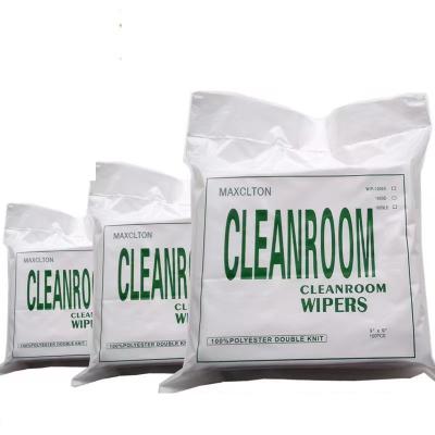 Chine Essuie-glace antistatique de Microfiber de Cleanroom de polyester d'essuie-glace de Cleanroom d'ESD à vendre