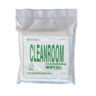 China Disposable Cleanroom Polyester Wiper 45% Polyester 55% Wood Pulp for sale