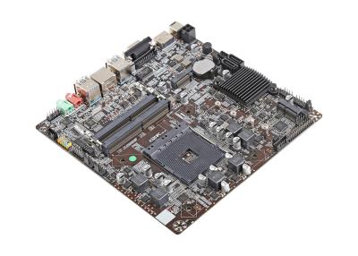 China Gigabit LAN Thin Mini ITX Motherboard HDMI VGA A320 LGA 1151 AMD RYZEN 3400G APU for sale