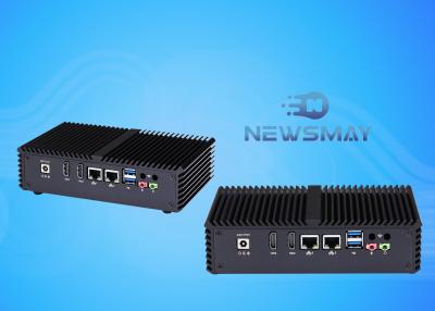 China LAN X 2 HDMI X 2 CHASSIS industriais compactos do METAL do SSD do PC I5-4200U 8GB DDR3L 128GB à venda