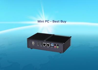 China PC micro industrial silenciosa USB3.0 X de la CPU Intel Core de la PC I5-4200U mini SSD de 4 MSATA en venta