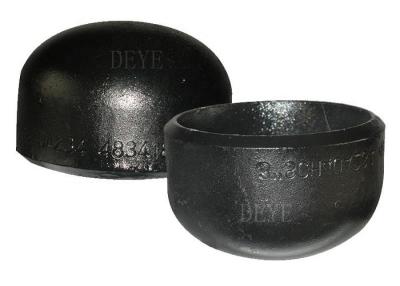 China SCH40 A234WPB Carbon Steel Pipe Cap ends with BW ANSI B16.9 for sale