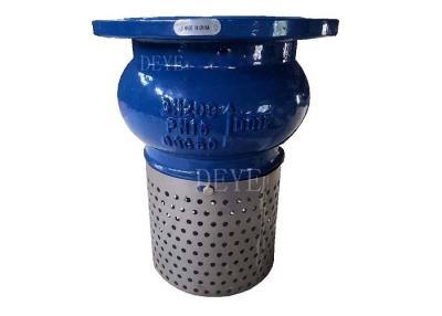 China PN16 PN10 Cast Ductile Iron Foot Check Valve With Stainless Steel Screen for sale