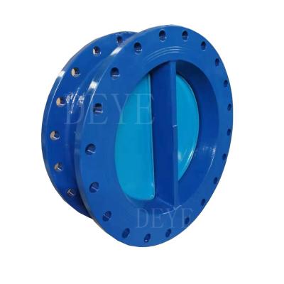 China Cast Ductile Iron Water Valve Wafer Duo Plate Double Disc Check Valves for sale