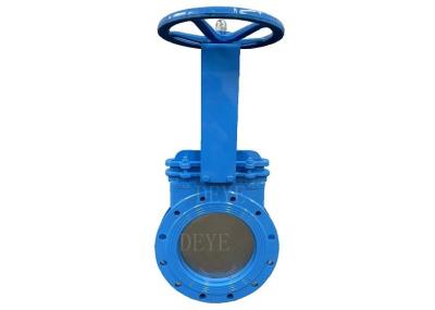China GG25 GGG40 GGG50 Cast Ductile Iron Knife Valves With Flange Ends for sale