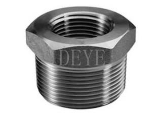 China ANSI B16.11 Carbon Steel High Pressure Pipe Fittings Bushing With NPT BSPT for sale