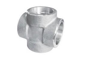 China Forged SS High Pressure Pipe Fittings Cross Tee With Pressure 3000lbs 6000lbs 9000lbs for sale
