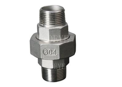 China SS304 150PSI Stainless Steel Threaded Fitting With Union Nipple for sale