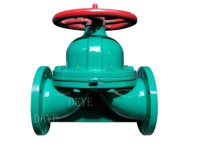 China barrier Type Cast Iron Diaphragm Valve With Flange Ends for sale