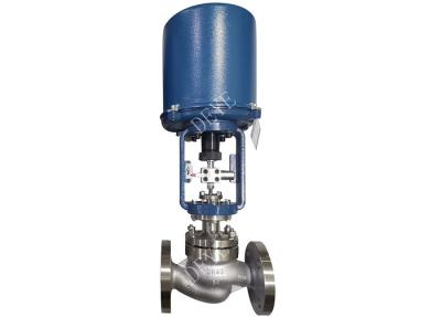 China Stainless Steel Globe Regulation Control Valve With Single Spring Action Pneumatic Actuator for sale