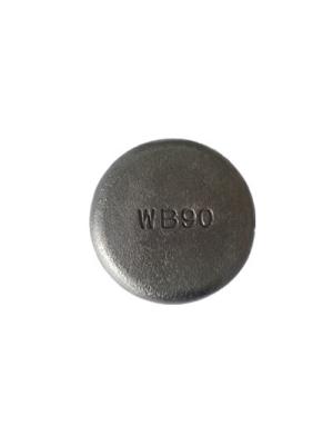 China Unit Weight 1.2kgs White Iron 90x27mm Laminated Wear Buttons for sale