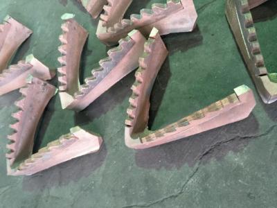 China ASTM Certificates Customized Color Tooth Shape Bi Metal Casting for sale