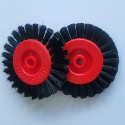 China 66.891.006 Circular Black Hard Brush Wheels Printing Machine Parts 6x60mm 8x60mm for sale