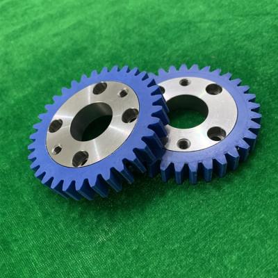 China 33 Teeth Blue Gear For Sakura Machine Parts Iron Printing Press Spare Parts for sale
