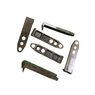 China 70mm X 16 X 5mm Brown Steel Gripper For Offset Printing Middle Hole 6mm HD à venda
