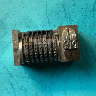China Reverse 6 Digits Letterpress Number Machine Back Forward Printing Press Parts for sale