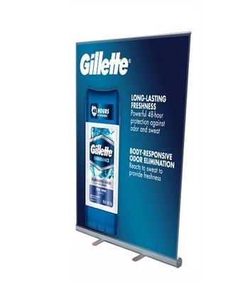 China 120×800 cm Roll Up Banners , Roll - Up Retractable Banner Stand for sale