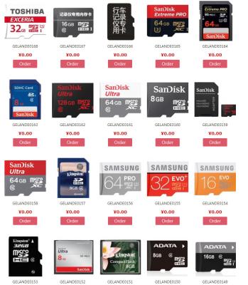 China Hot Sale Mirco SD memory card with different Capacity 16G/32G/64G Printting different Logo OEM service en venta