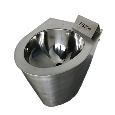 China Vacuum Flush Stainless Steel Toilet Bowl 0.6Mpa Air Pressure 0.45L Water Consumption for sale