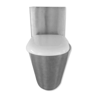 China Mirror Surface Bullet Train Toilet With Water Tank 3000ml Ground Row for sale