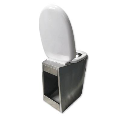 China 3L 6L Flush Volume Stainless Steel Prison Toilet SS304 For High Speed Rail for sale