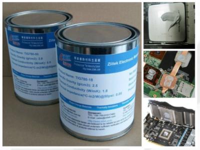 China De calor da dissipação graxa termicamente condutora segura tóxica do cinza 2,5 W/mK não - 0.05℃-no ² /W à venda