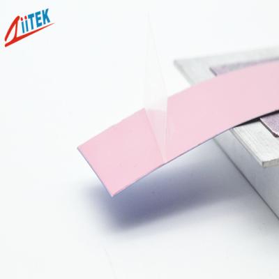 中国 LEDの電源のための熱伝導性の相変化材料インターフェイス パッドのピンクの低い抵抗 販売のため