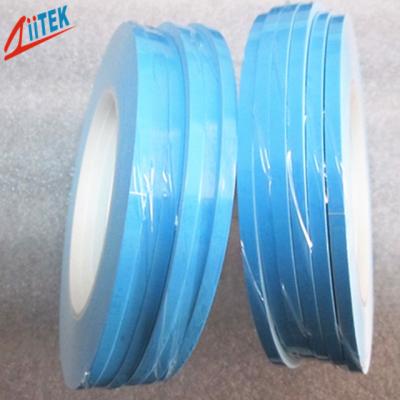 China 1.2 W / mK High Performance blue double sided tape Thermal Conductive Adhesive For Led Fluorescent Lamp 50 Shore A for sale