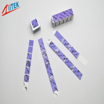 Китай низкой цены фабрики 1mmT зазор восходящего потока теплого воздуха силикона 2W тонкой Китая фиолетовый прокладывает высококачественный мягкий термальный лист силикона для LCD продается
