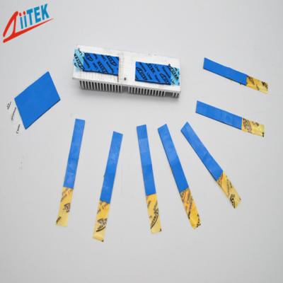 China LED controller ultra soft BLUE Thermal Conductive pad 3 W/M-K silicone gap filler 2.75 g/cc for sale