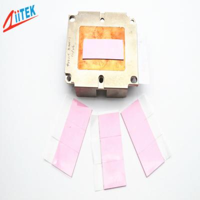 China Pink Color 2W / MK Silicone Rubber Thermal Gap Pad For Wireless Routers for sale