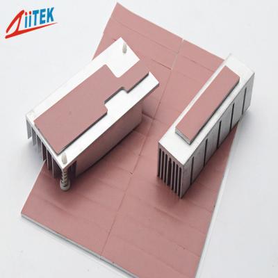 China Pink Heat Dissipation Fins Thermal Gap Filler For LED - lit Lamps -40 - 160℃ Continuos Use Temp 1.0 W/m-K for sale