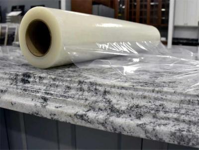 Cina 50 micron film protettivo della pietra del film di protezione del controsoffitto del marmo da 600 piedi in vendita